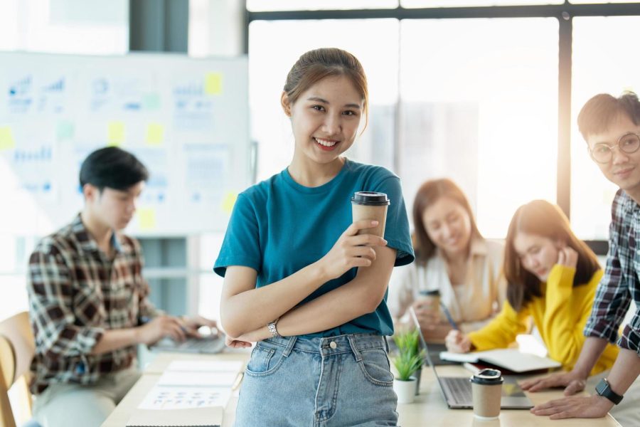 group-of-asian-young-creative-happy-enjoy-laugh-smile-and-great-success-emotion-teamwork-people-business-startup-entrepreneur-casual-brainstorm-business-meeting-office-background-free-photo